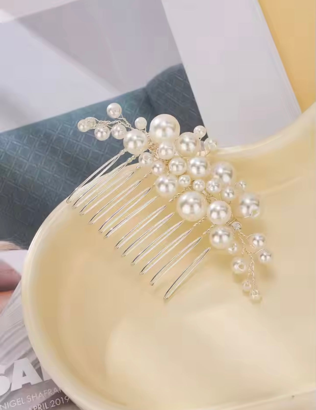 Pearl Hair Comb