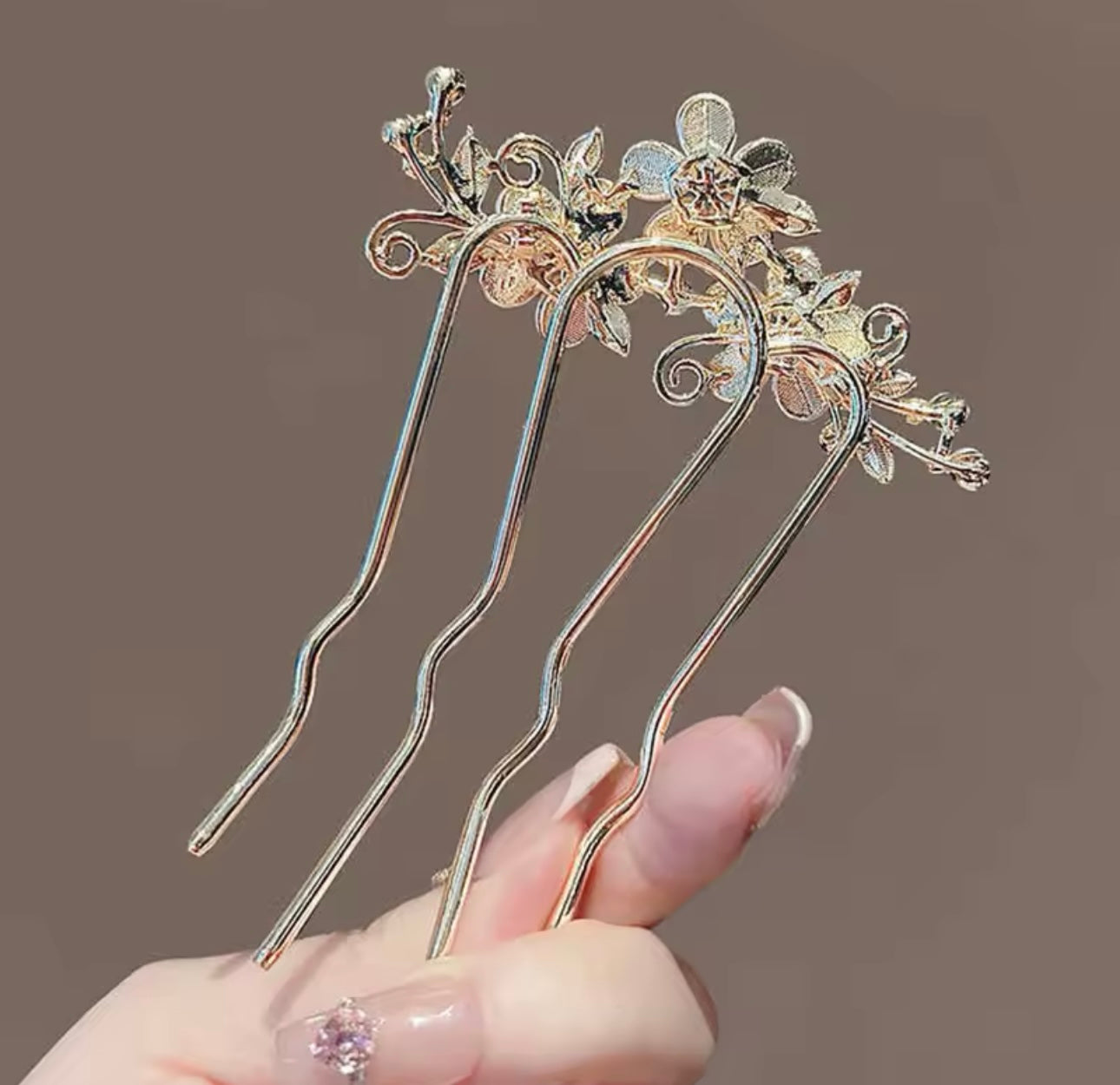 Moon Flower Hair Pin