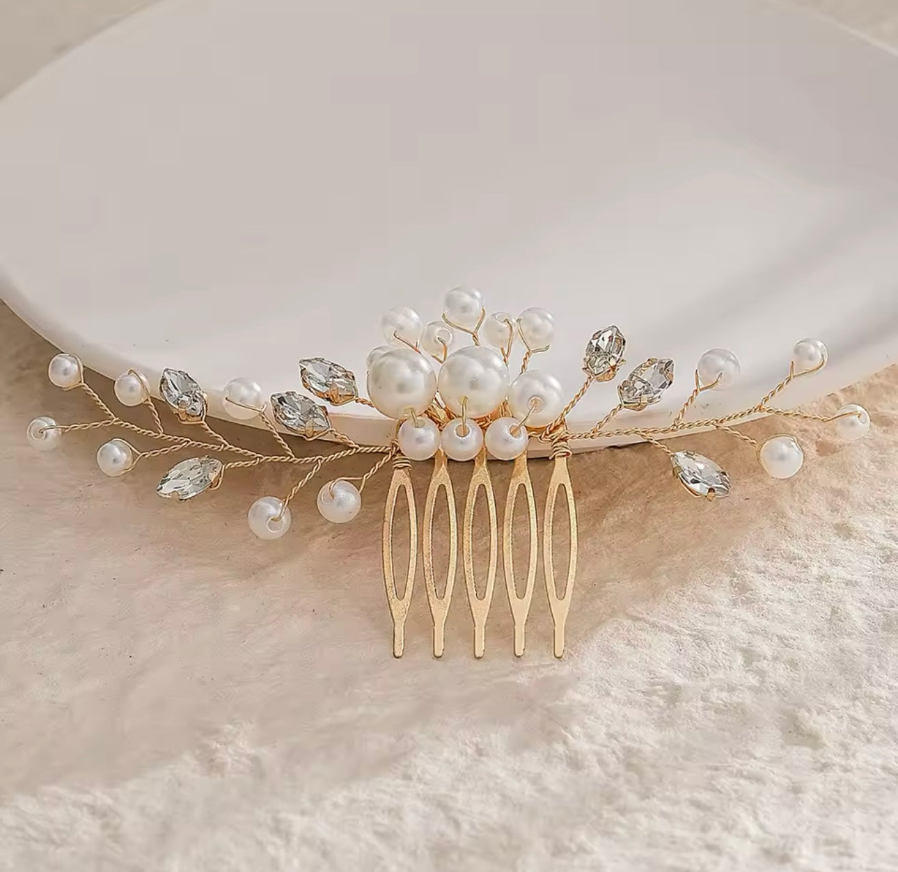 Baby’s Breath Hair Comb