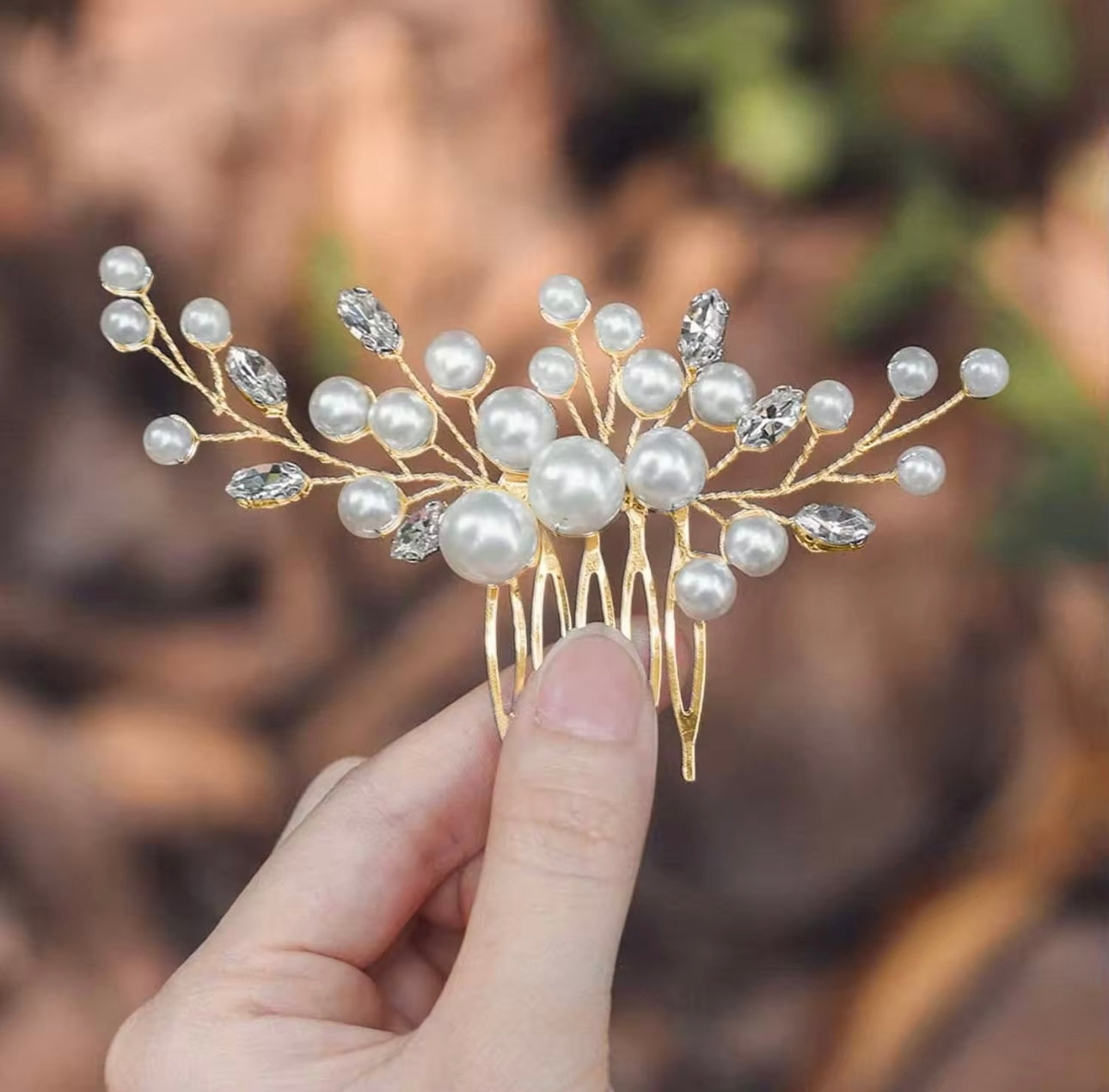 Baby’s Breath Hair Comb