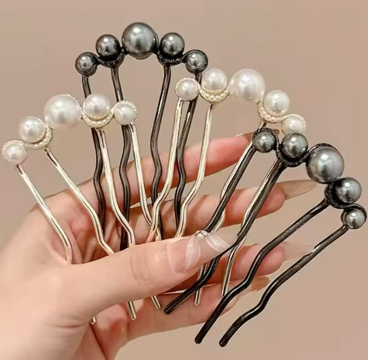 5 Pearl Hair Pin