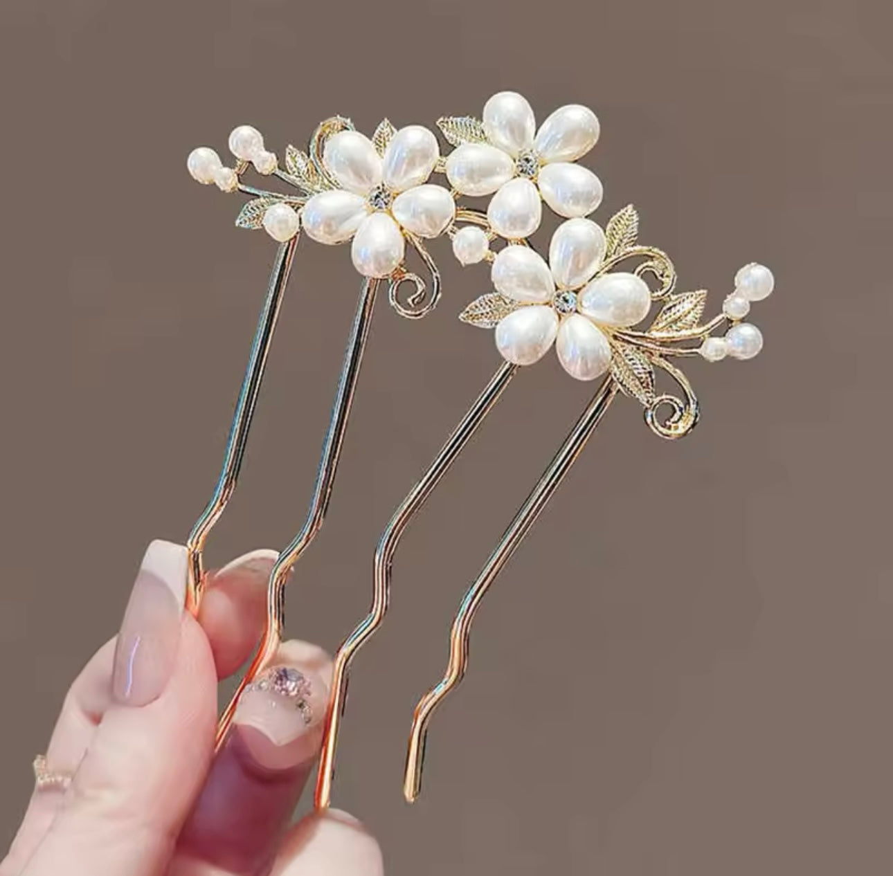 Moon Flower Hair Pin