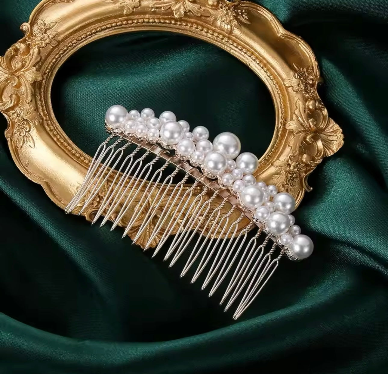 Layered Pearl Hair comb