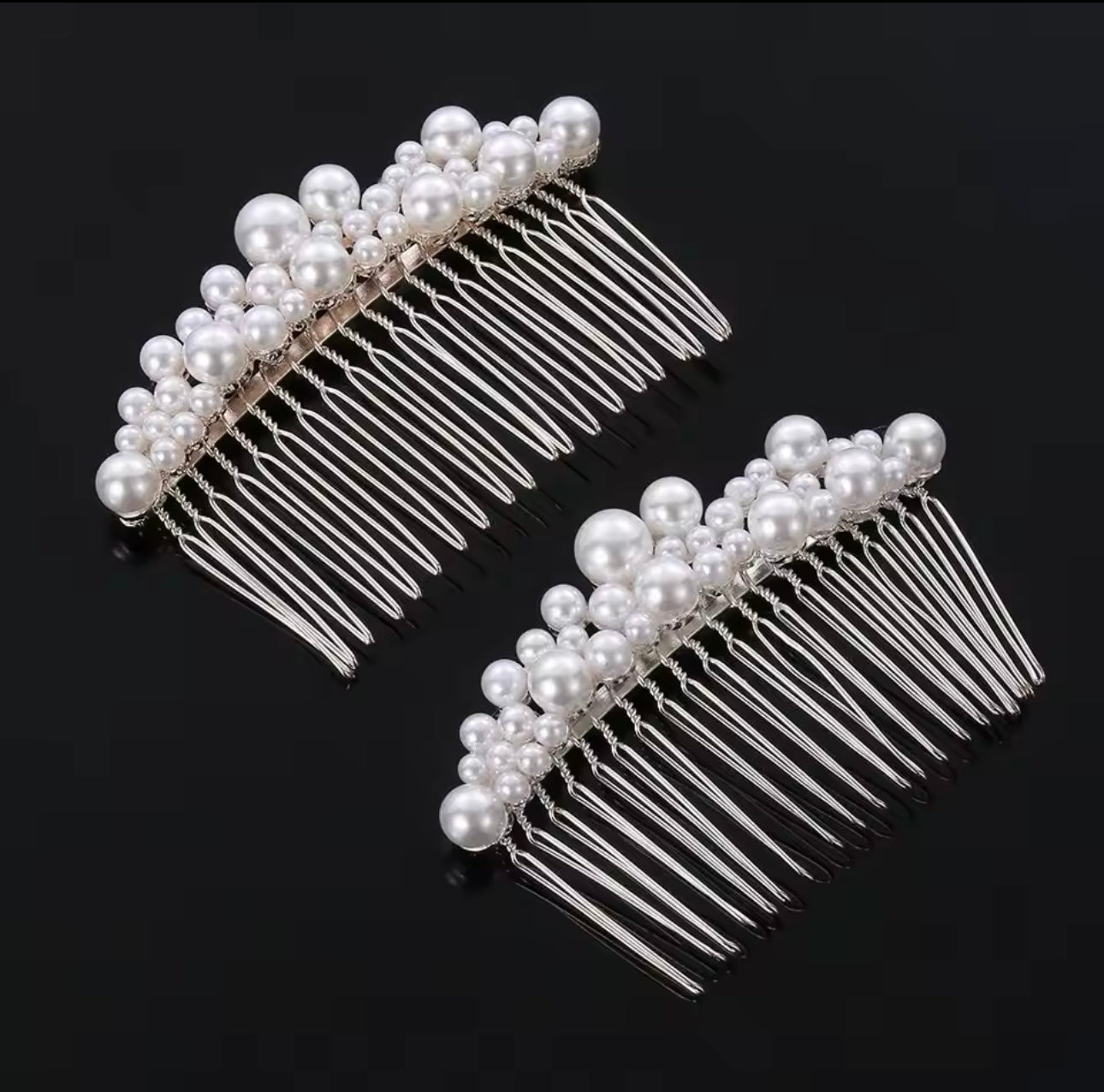 Layered Pearl Hair comb