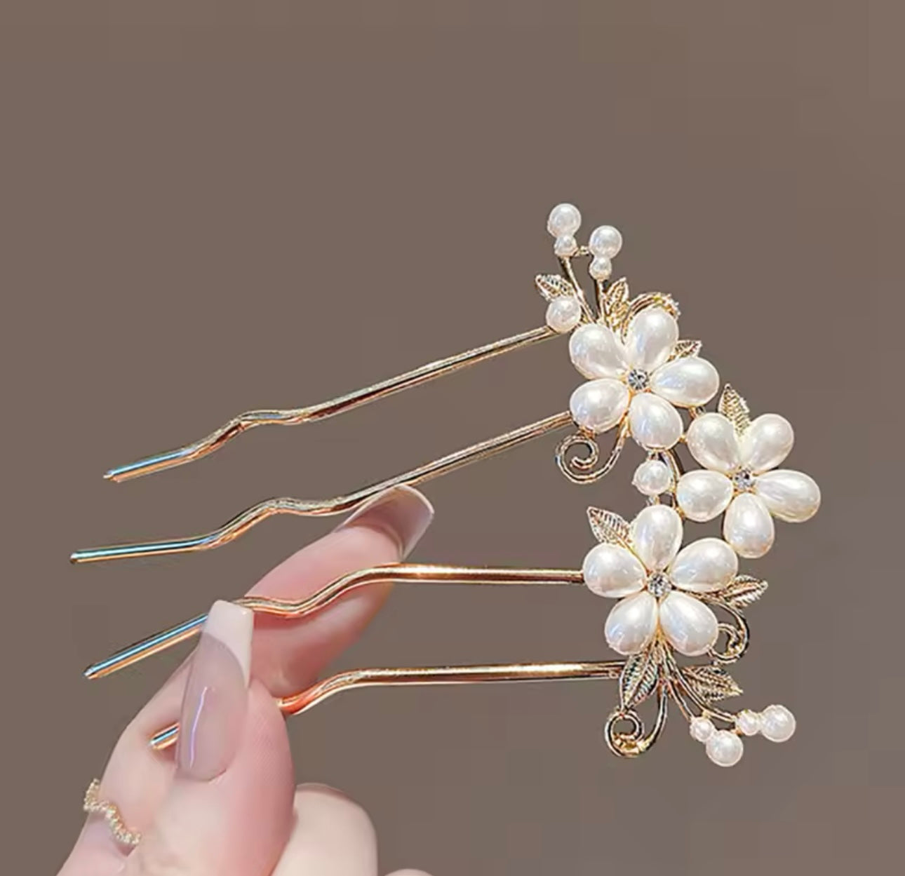 Moon Flower Hair Pin