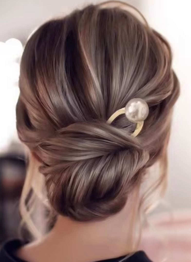 Wave Pearl Hair Pin