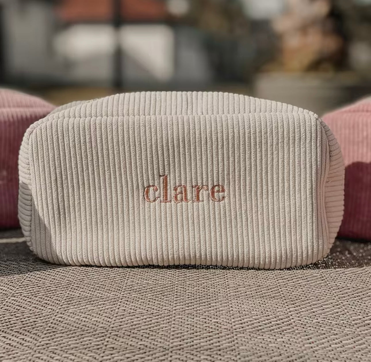 Embroidered Make Up Bag